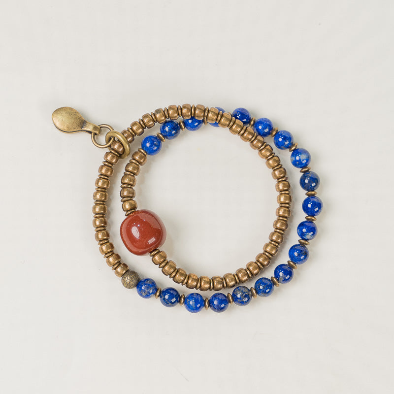 【Tibetan Star Realm】Lapis Lazuli/Bronze Bracelet