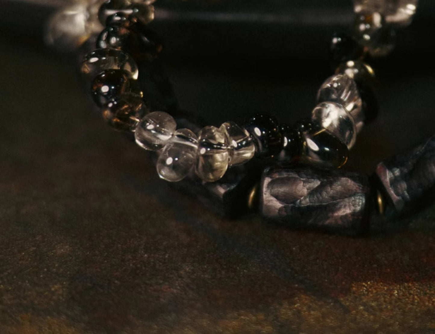 【Earth Cycleology Experience】Tea Crystal / Black Sandalwood Bracelet