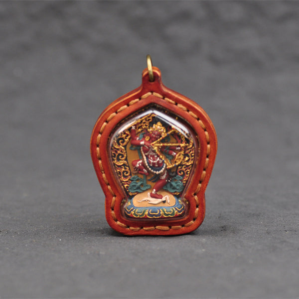 【Soul hand painting】Tibetan made Ming Buddha mother Pendant
