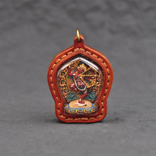 【Soul hand painting】Tibetan made Ming Buddha mother Pendant