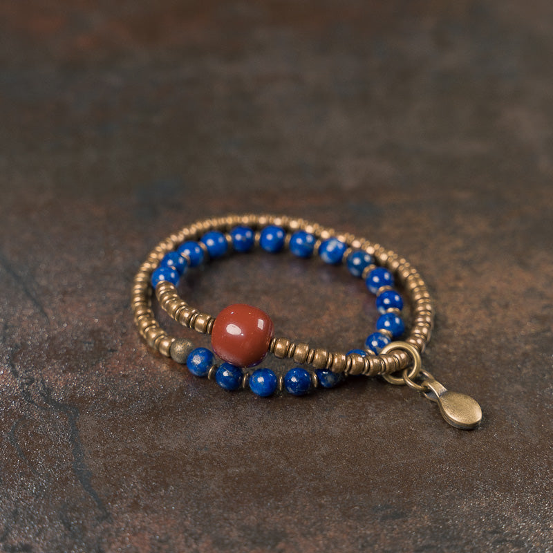 【Tibetan Star Realm】Lapis Lazuli/Bronze Bracelet