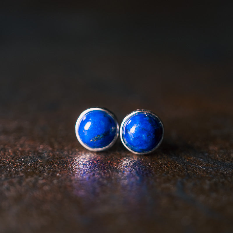 【natural texture】Lapis Lazuli Earrings