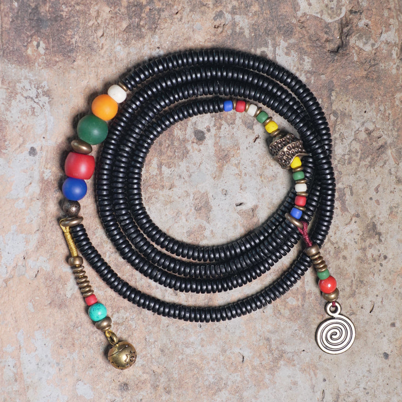 【Breath of Earth's Pulse】Black Sandalwood Multi-Element Bracelet