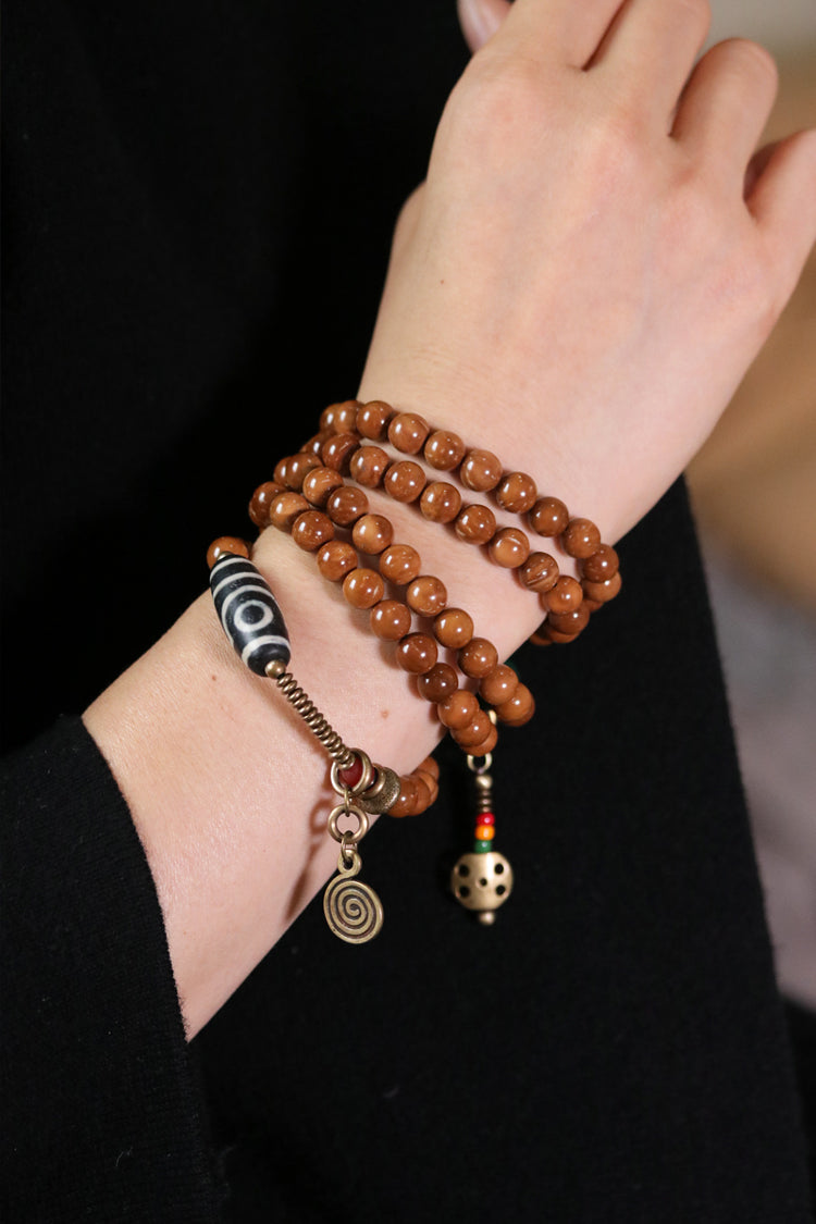 【Time Emblem】Ancient Technique Kukku Wood Bracelet