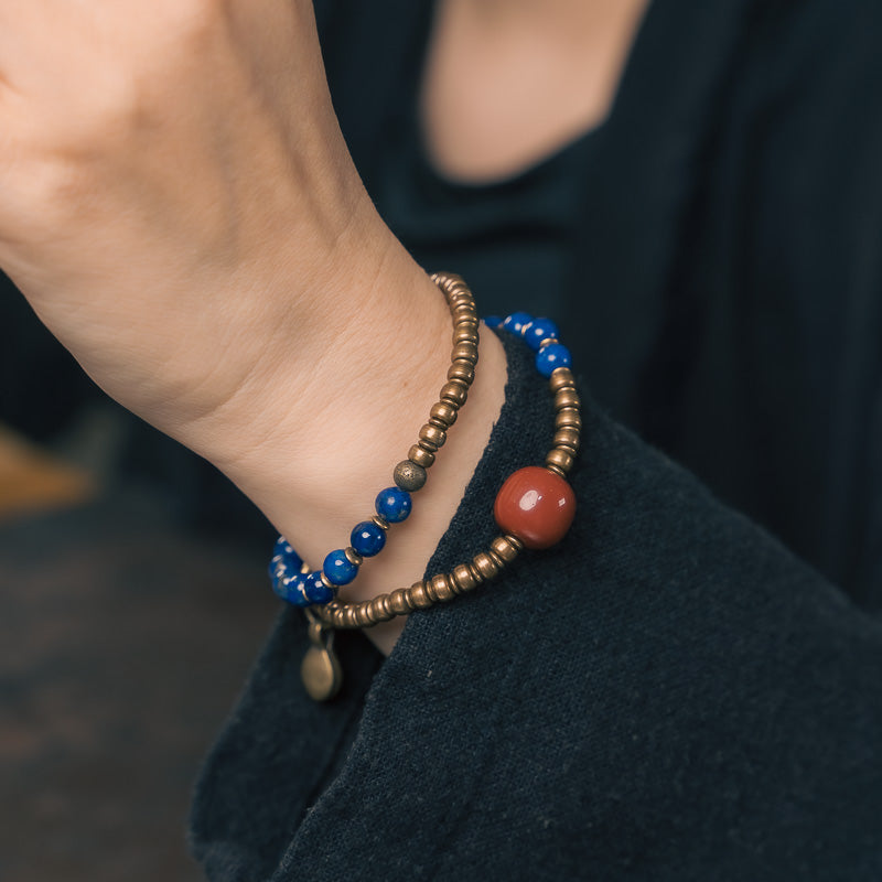 【Tibetan Star Realm】Lapis Lazuli/Bronze Bracelet