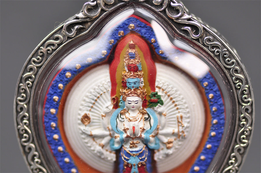 【Soul hand painting】Tibetan thousand hand Avalokitesvara Pendant