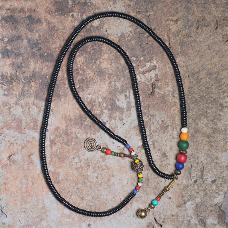 【Breath of Earth's Pulse】Black Sandalwood Multi-Element Bracelet