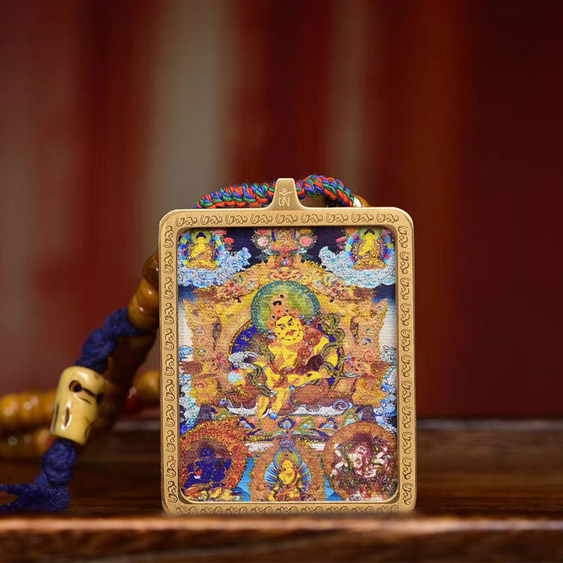 【Five Wealth Gods】Beaded Necklace with 108 yak bone beads