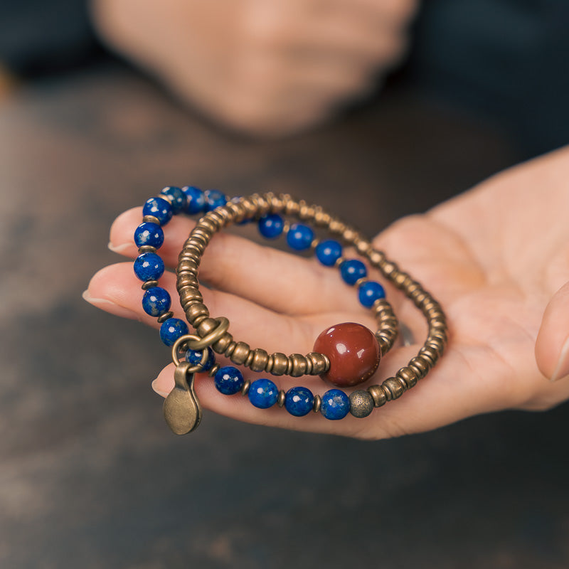 【Tibetan Star Realm】Lapis Lazuli/Bronze Bracelet