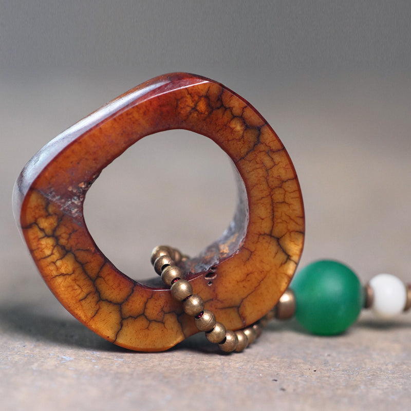 【Yak Contract】Smoked Ox Bone Necklace