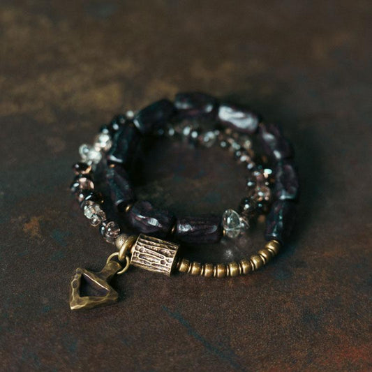 【Earth Cycleology Experience】Tea Crystal / Black Sandalwood Bracelet