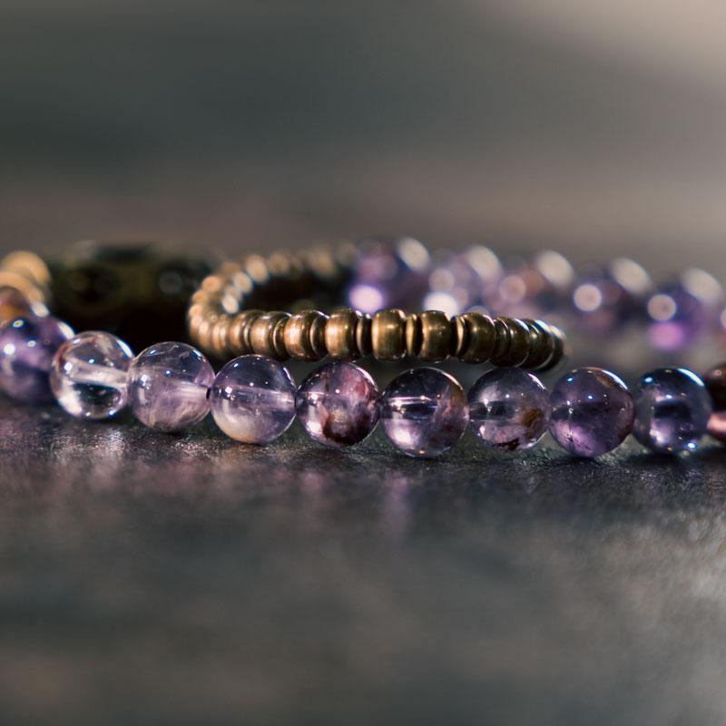 【Polar Forge】Purple Phantom Crystal Bracelet