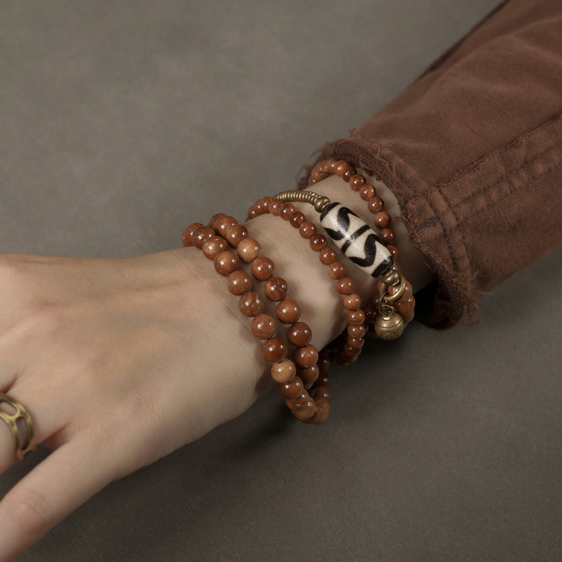 【Earth Pulse Resonance】 Ancient Method Cook Wood Bracelet
