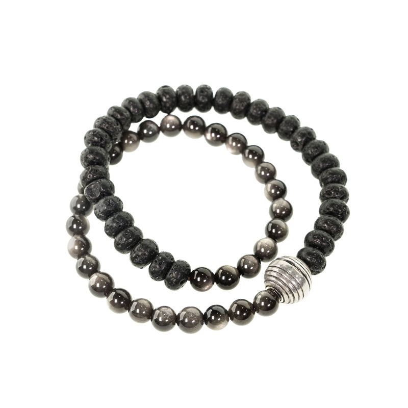 【Volcanic Rock】Element Overlaid Bracelet
