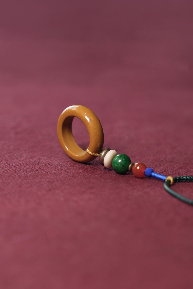 【Pulse of the Wilderness】Tibetan Gobi Jade / Grass Jade Necklace