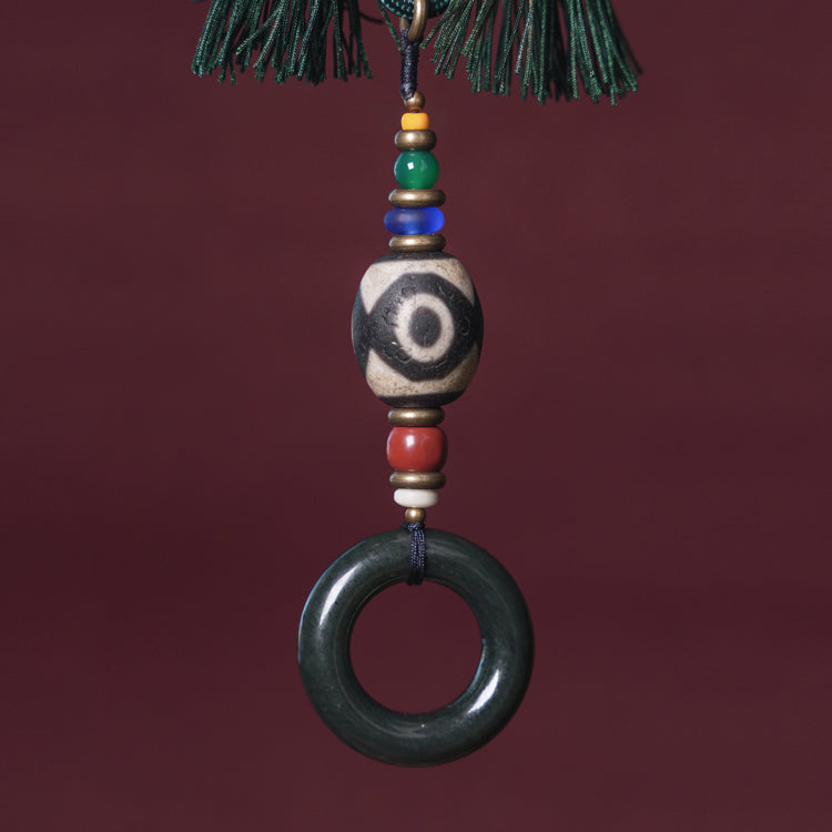 【Qiangtang Backbone】Tibetan Gobi Jade/Natural Dzi Bead Necklace