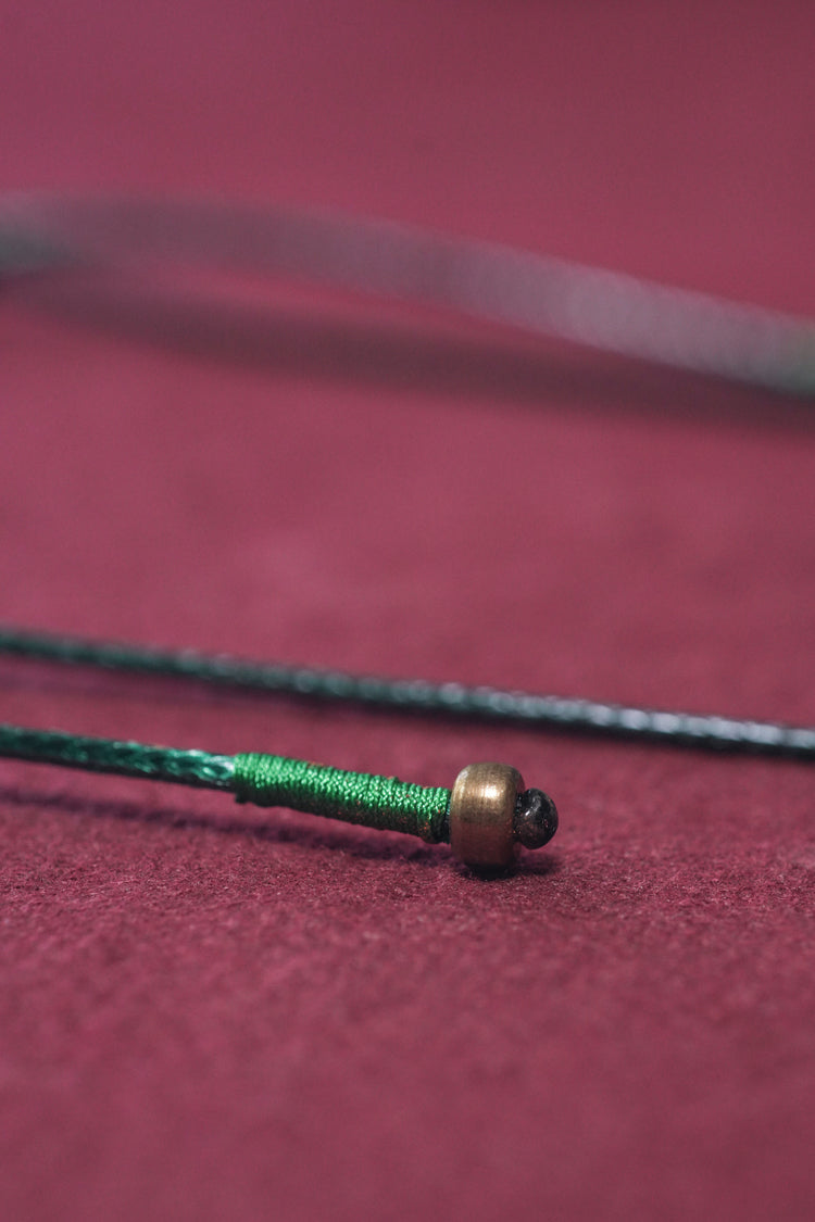 【Pulse of the Wilderness】Tibetan Gobi Jade / Grass Jade Necklace