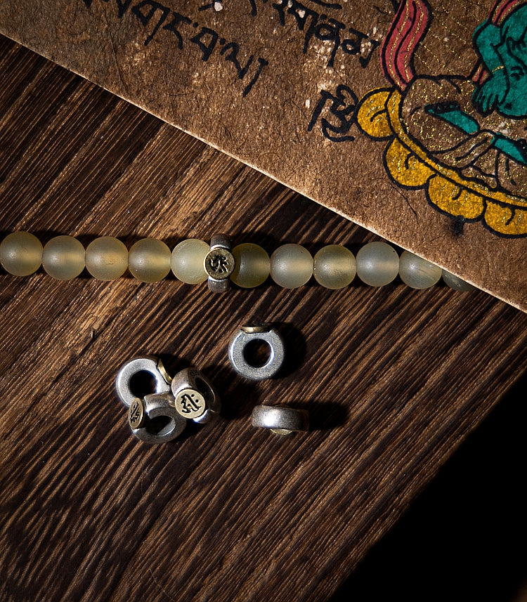 【Zangjiao Star Decree】108 Bead Sheep Horn prayer Bead Bracelet