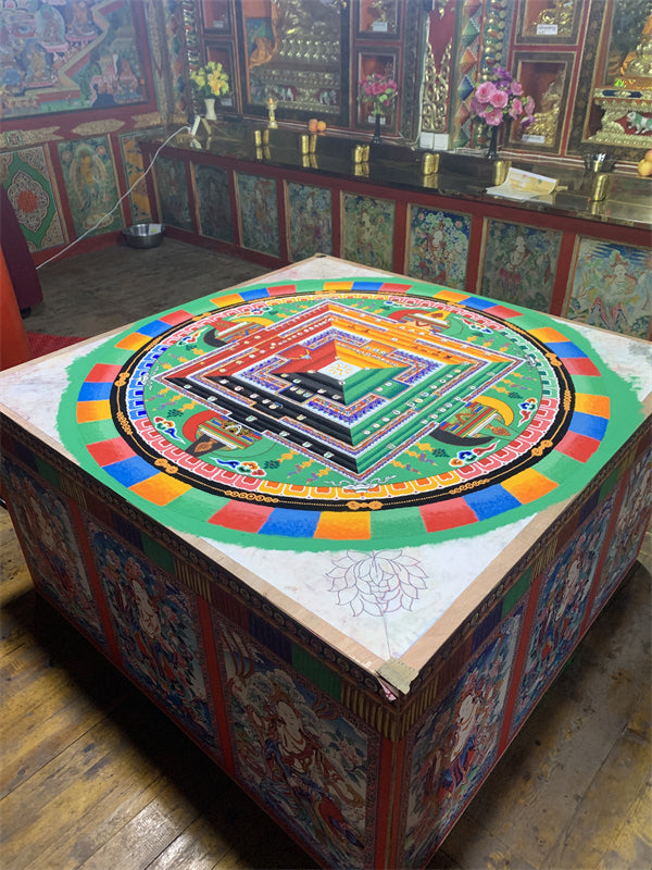 【Soul hand painting】Tibetan hand painted Buddha Pendant