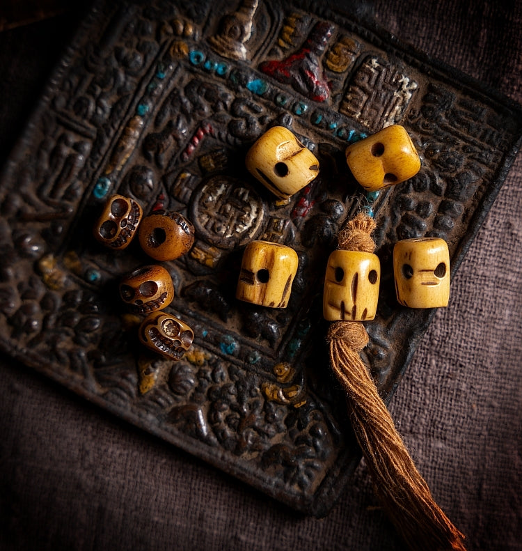 【Highland cattle bone】Natural yak bone 108-piece bracelet