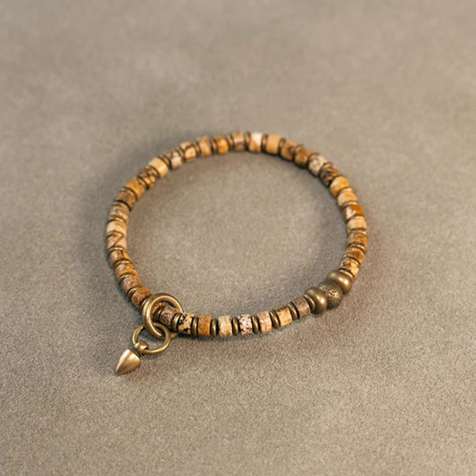 【Aura of Wood】Tree Fossil / Bronze Bracelet