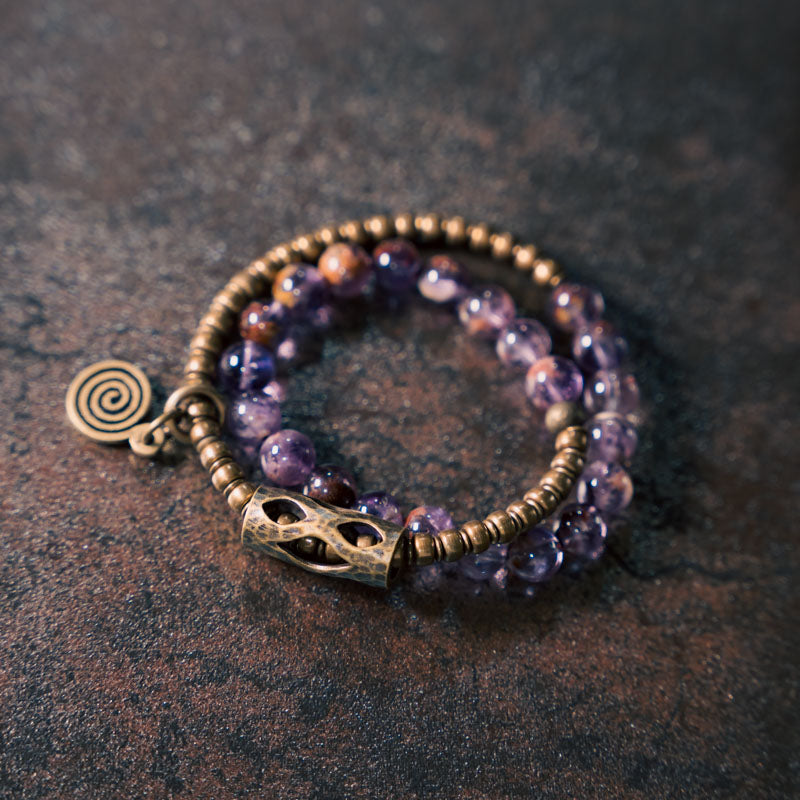 【Polar Forge】Purple Phantom Crystal Bracelet