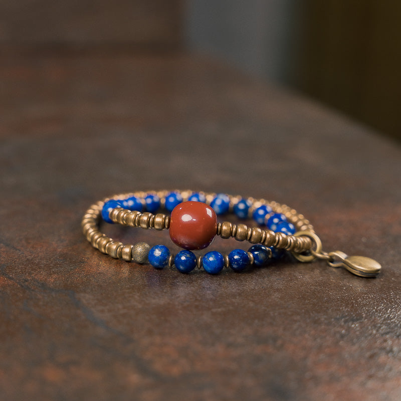 【Tibetan Star Realm】Lapis Lazuli/Bronze Bracelet