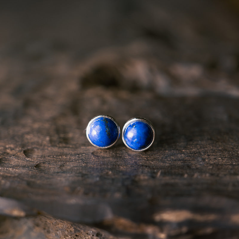 【natural texture】Lapis Lazuli Earrings